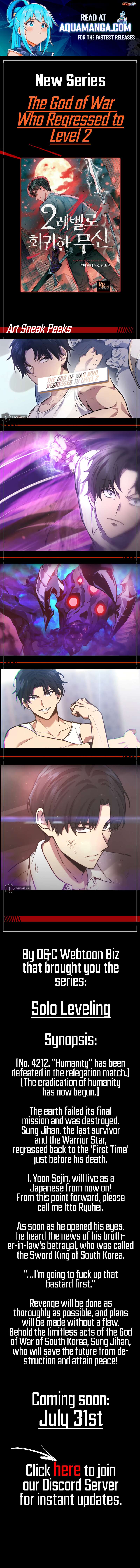 Martial God Regressed to Level 2 Chapter 0 page 1 - 