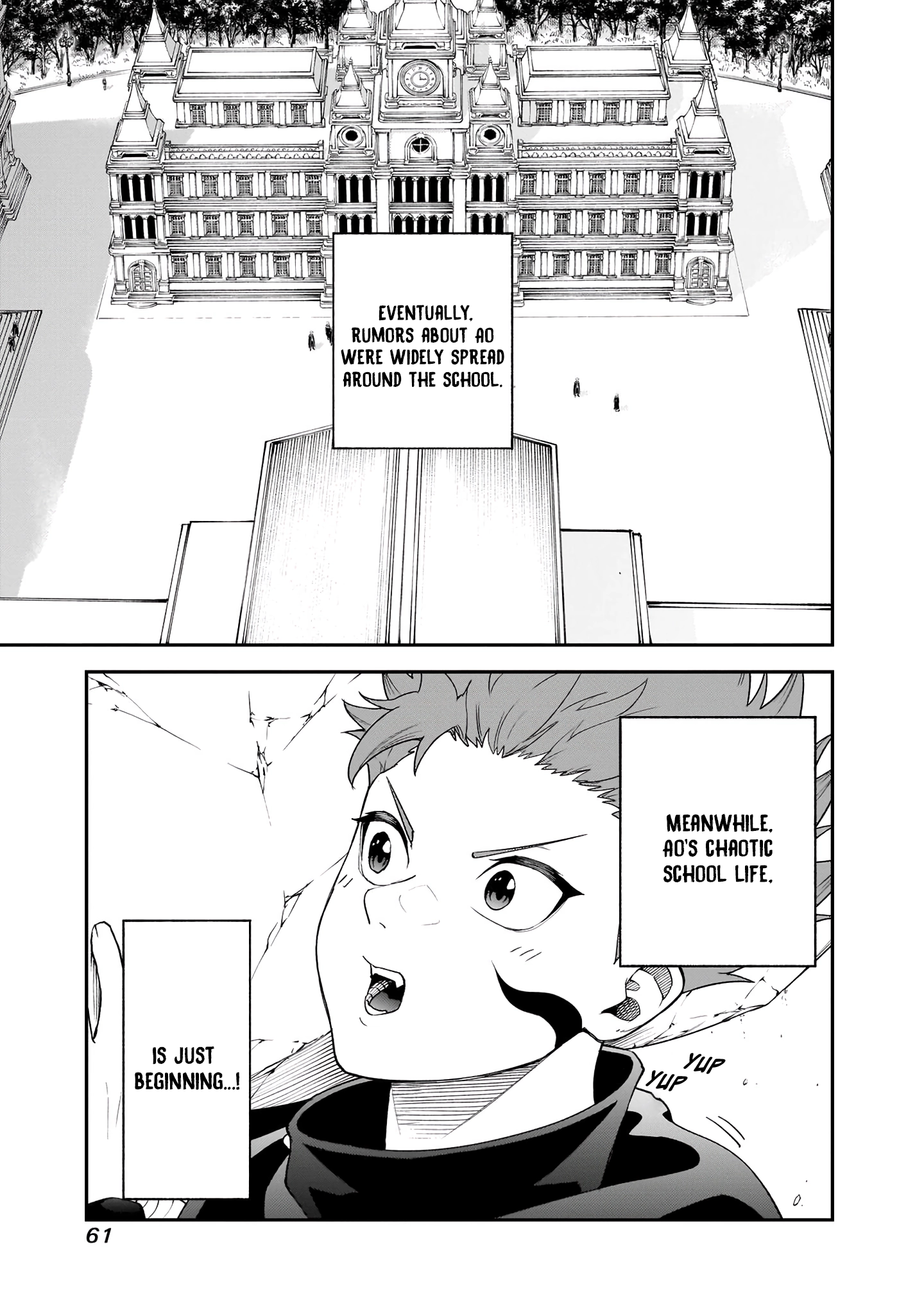 Maryoku Zetsumu no Ryuuken Tsukai ~Maryoku Zero no Ryuuou no Musuko, Bocchi Yueni, Tomodachi wo Tsukuru Tameni Madou Gakuen de Musou Suru~ Chapter 1 page 57 - 