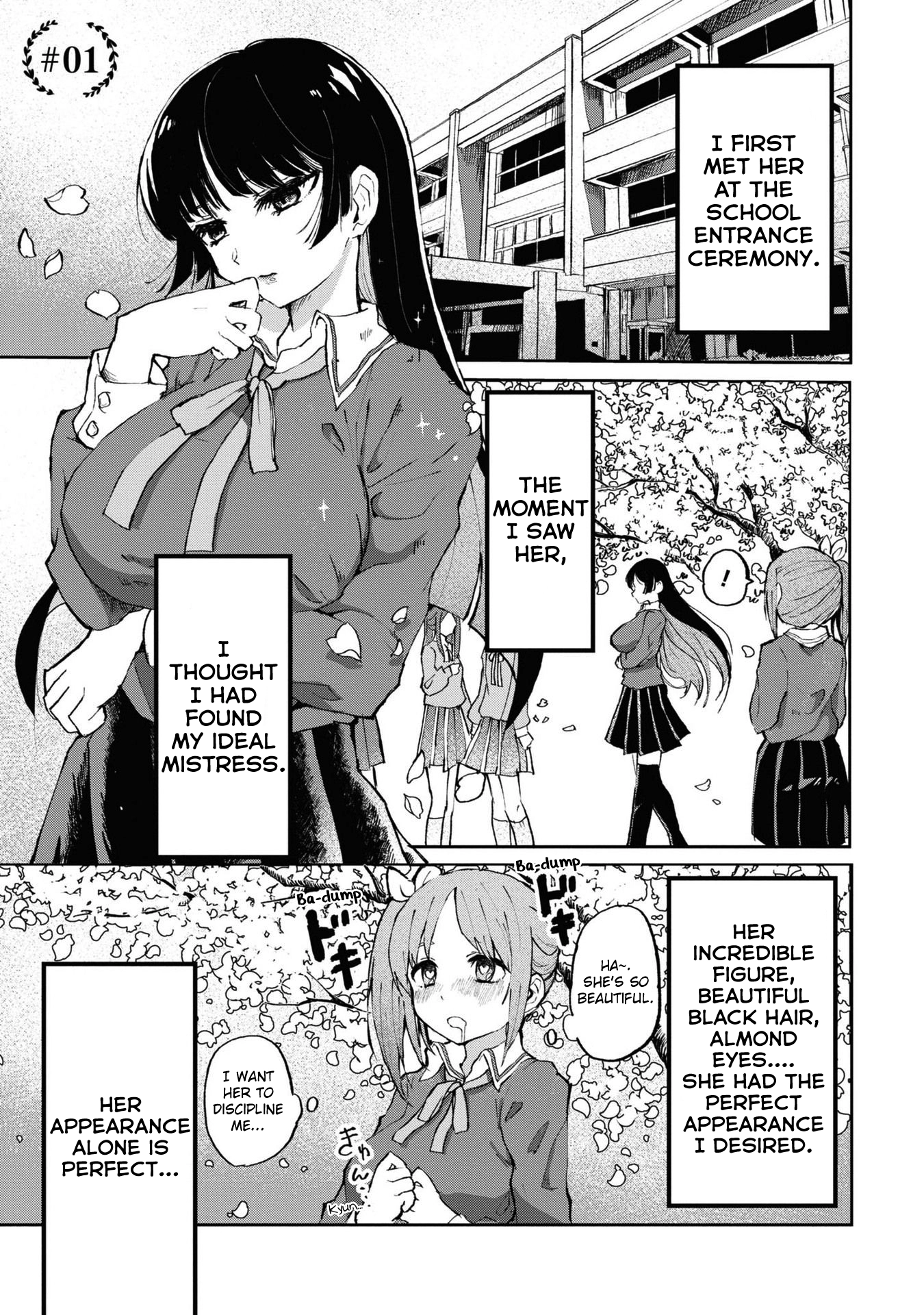Masochist Girl and Dejected Mistress Chapter 1 page 4 - 