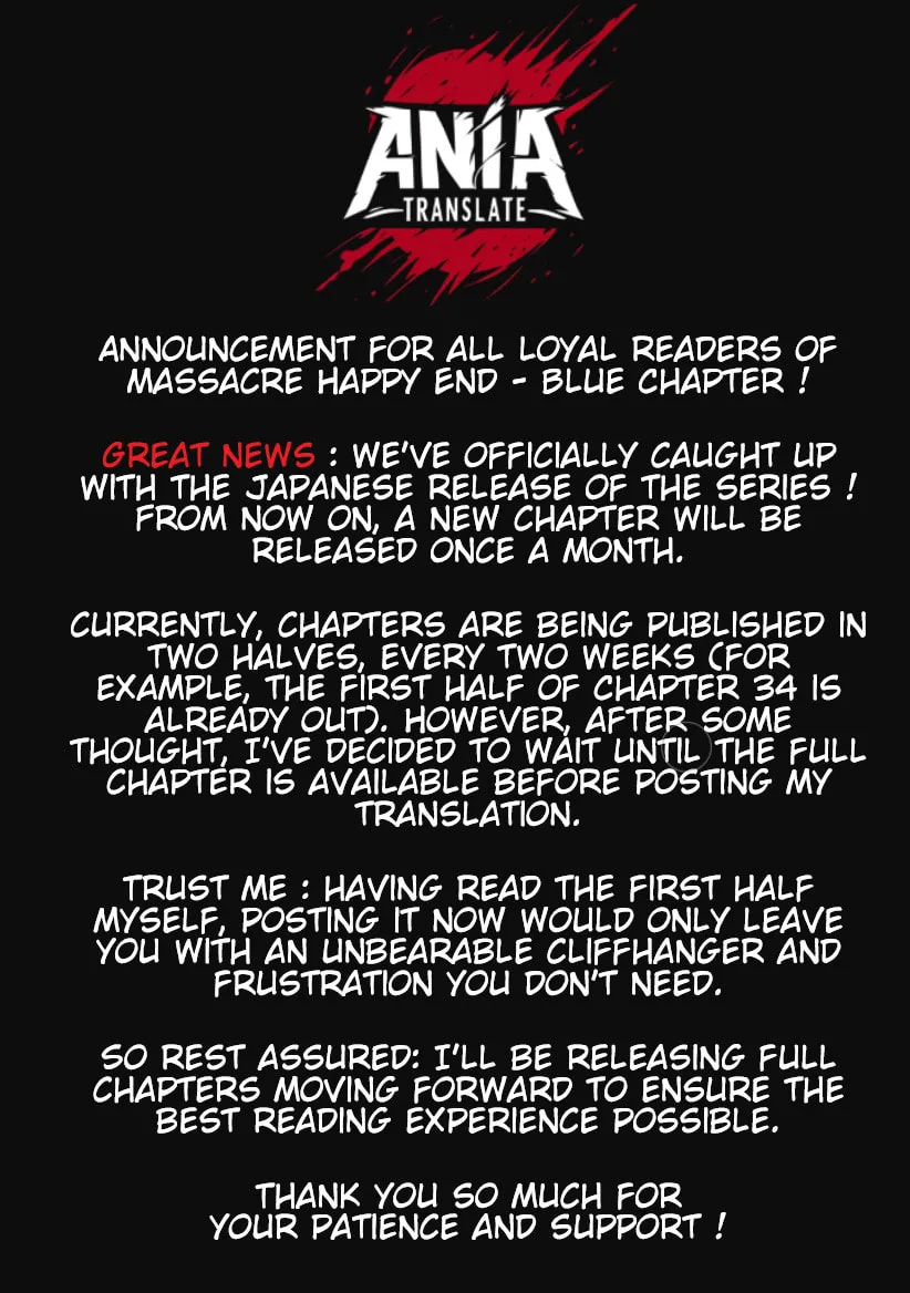 Massacre Happy End: The Blue Chapter Chapter 33 page 34 - 
