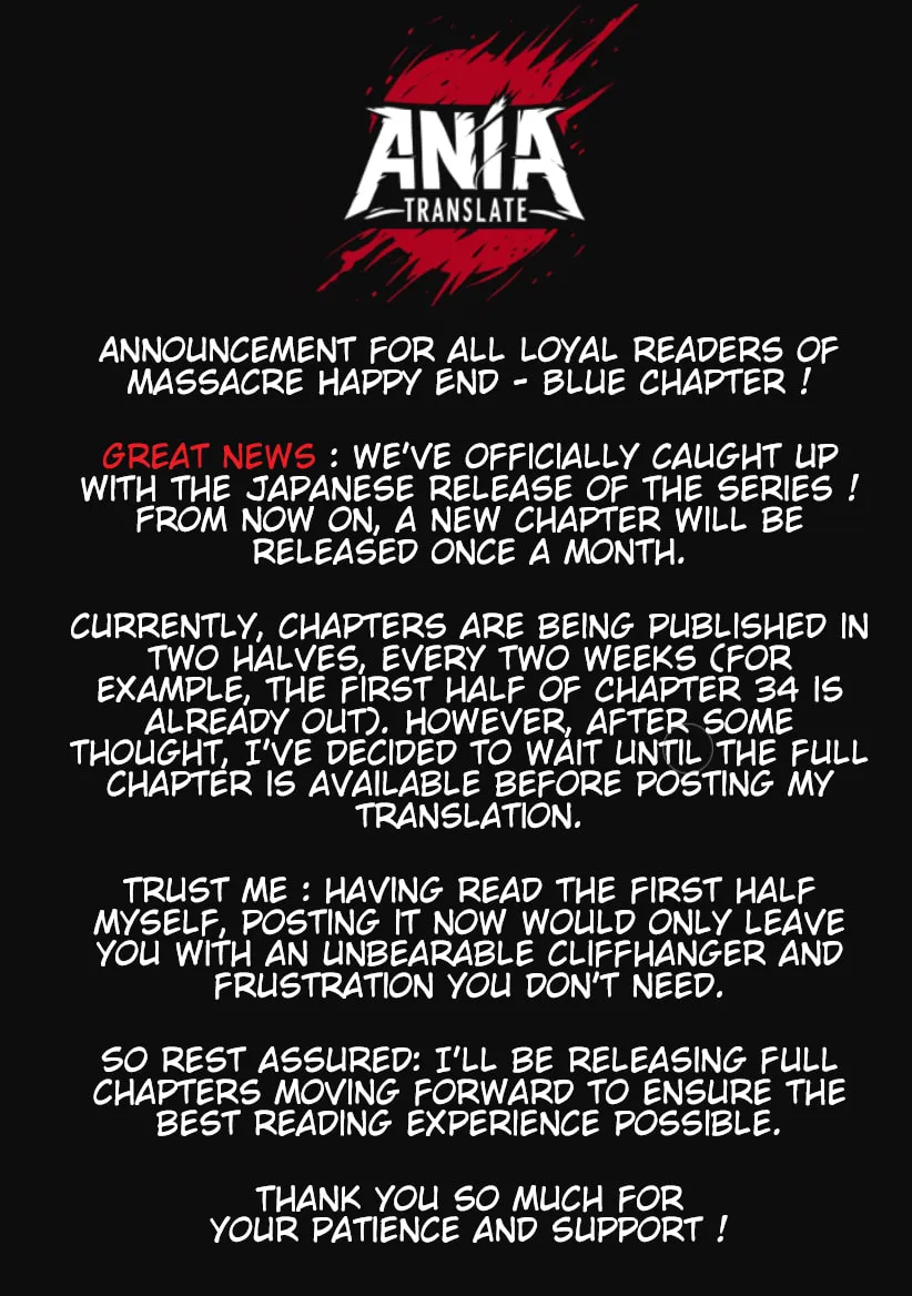 Massacre Happy Ending - Chapter of Blue - Chapter 33 page 34 - 