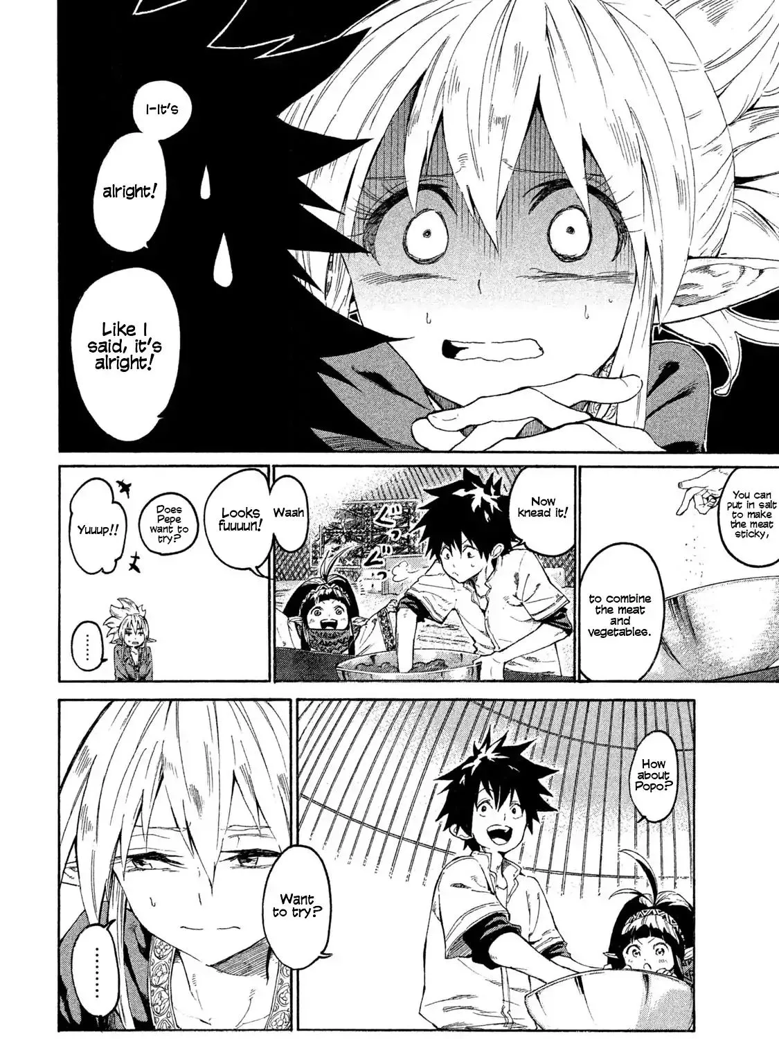 Mazumeshi Elf to Youbokugurashi Chapter 1 page 60 - 