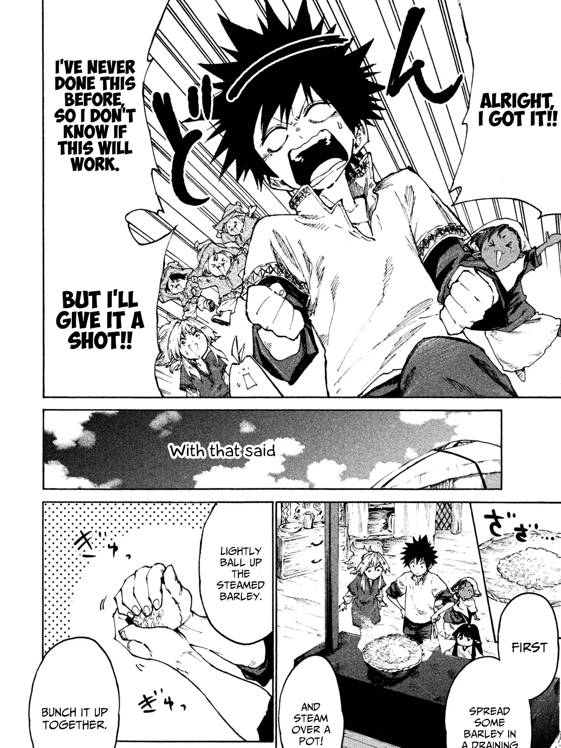Mazumeshi Elf to Youbokugurashi Chapter 28 page 35 - 