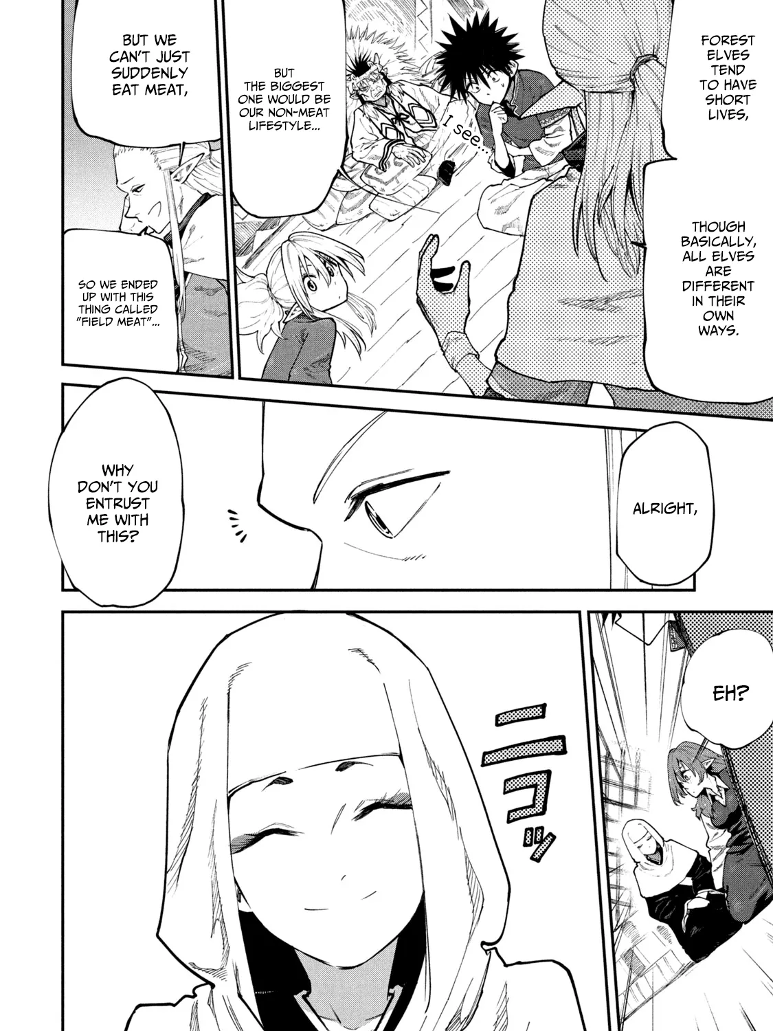 Mazumeshi Elf to Youbokugurashi Chapter 45 page 27 - 