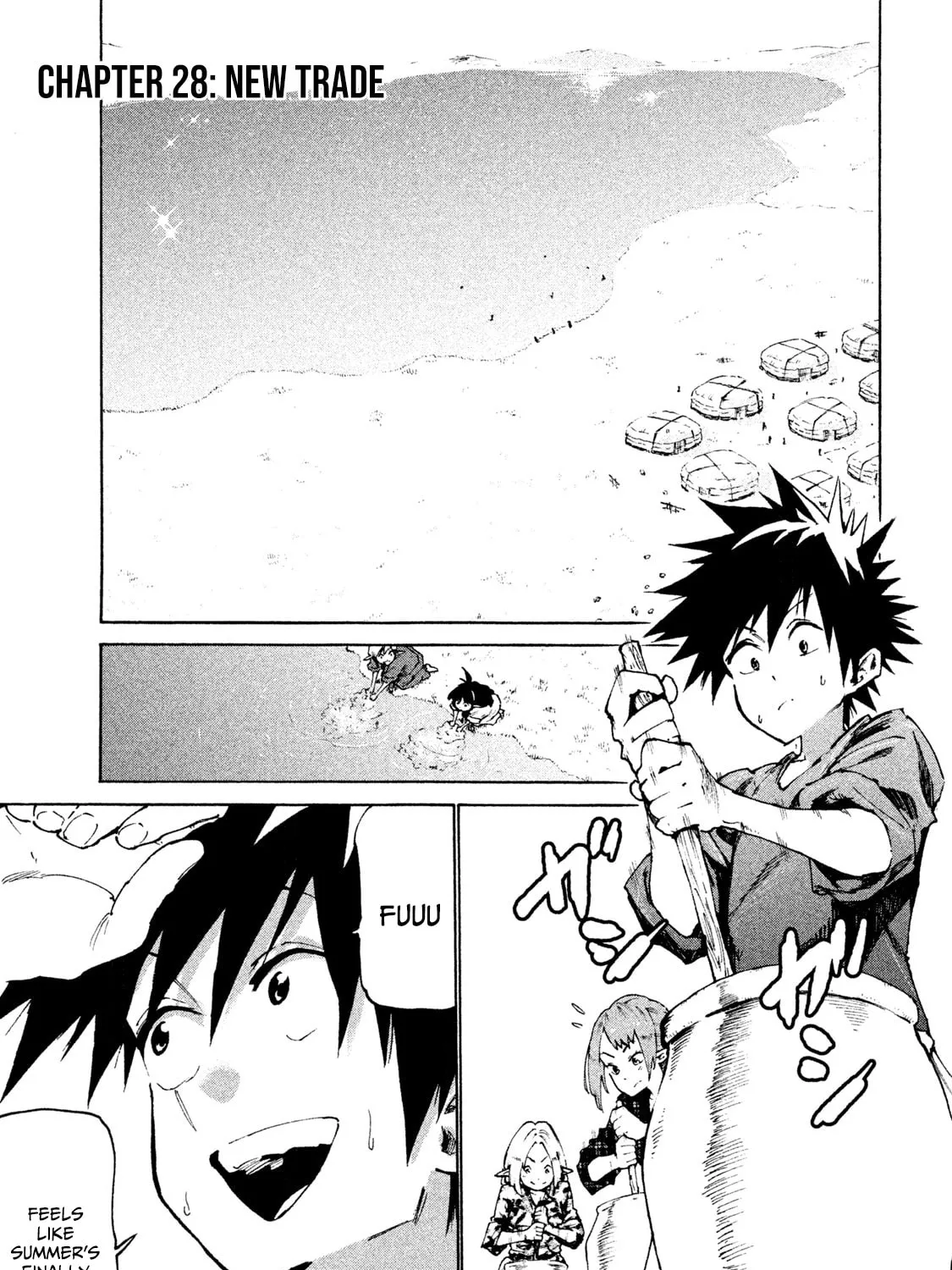 Mazumeshi Elf to Yuboku gurashi Chapter 28 page 1 - 