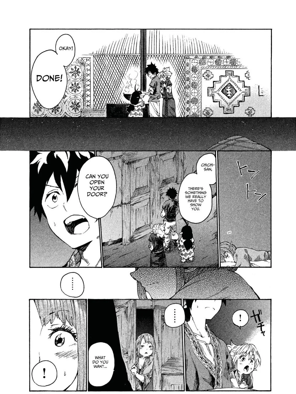 Mazumeshi Elf to Yuboku gurashi Chapter 3 page 34 - 