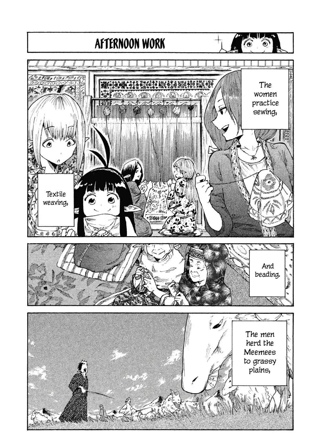 Mazumeshi Elf to Yuboku gurashi Chapter 4 page 12 - 
