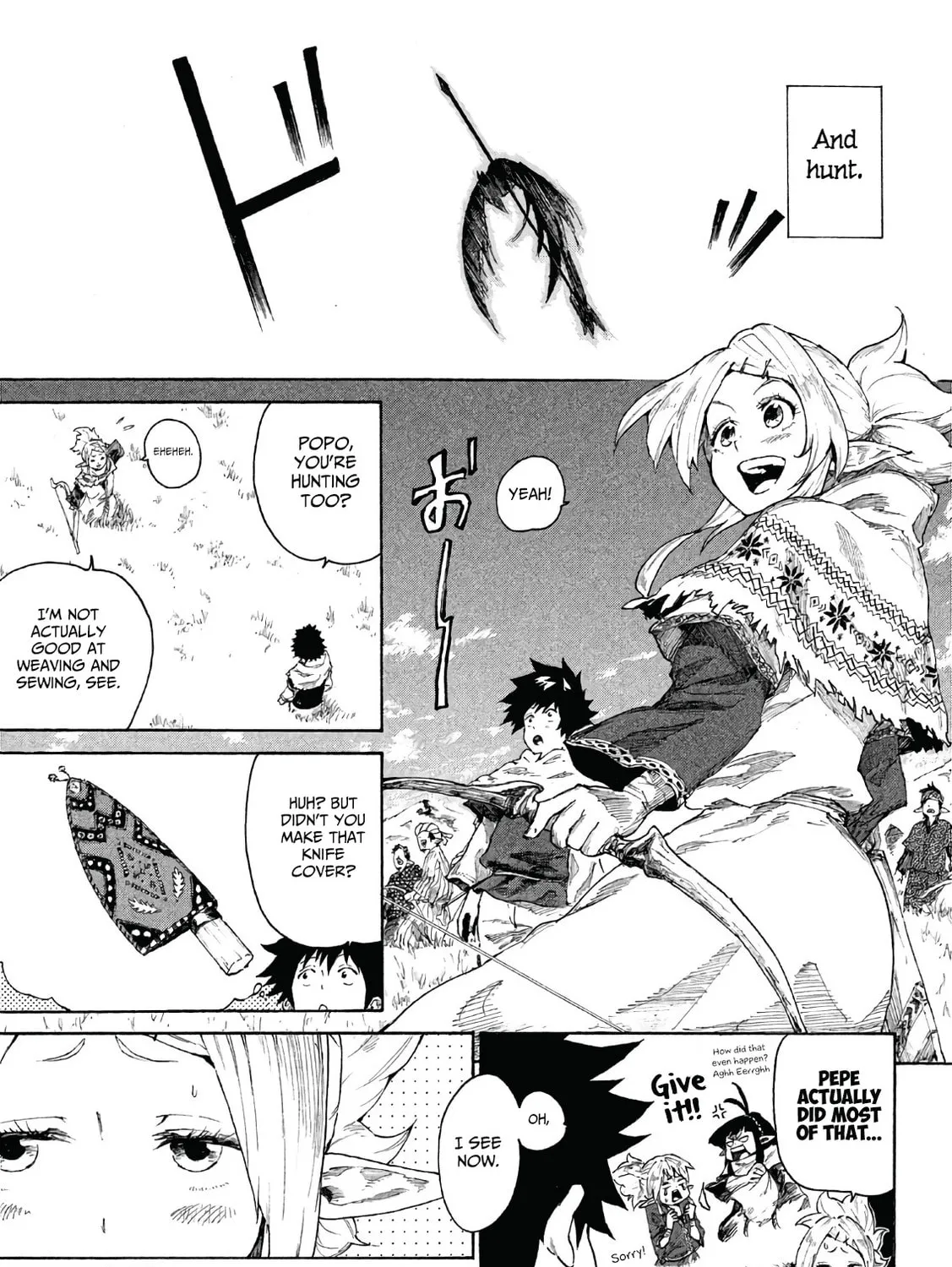 Mazumeshi Elf to Yuboku gurashi Chapter 4 page 14 - 