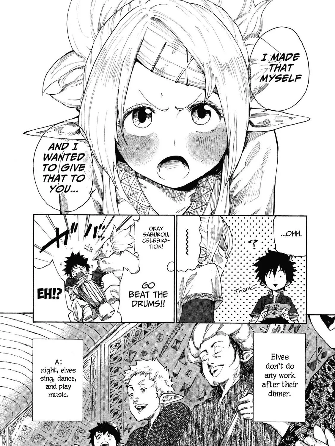 Mazumeshi Elf to Yuboku gurashi Chapter 4 page 18 - 