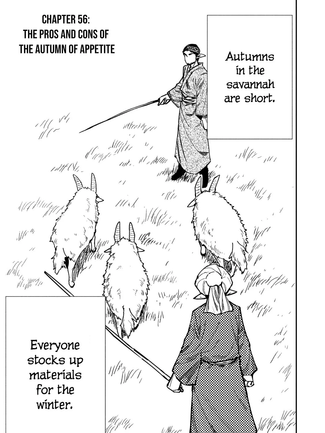 Mazumeshi Elf to Yuboku gurashi Chapter 56 page 1 - 