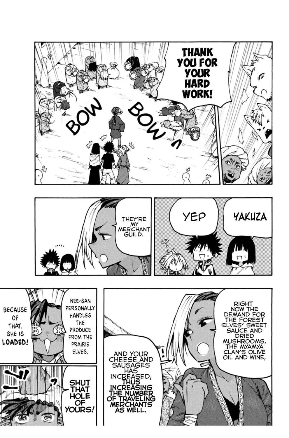 Mazumeshi Elf to Yuboku gurashi Chapter 70 page 9 - 
