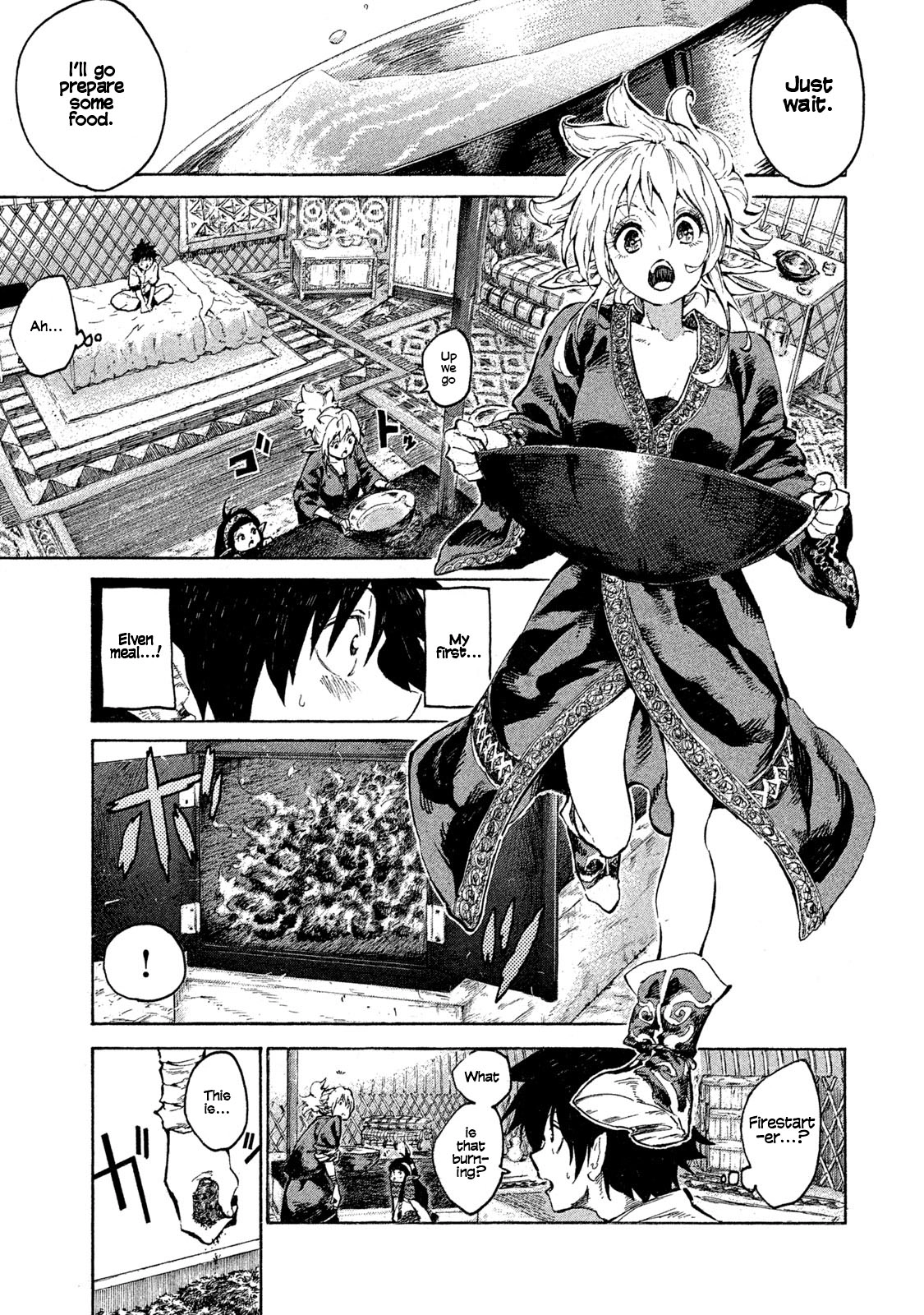 Mazumeshi Elf to Yuuboku gurashi Chapter 1 page 14 - 