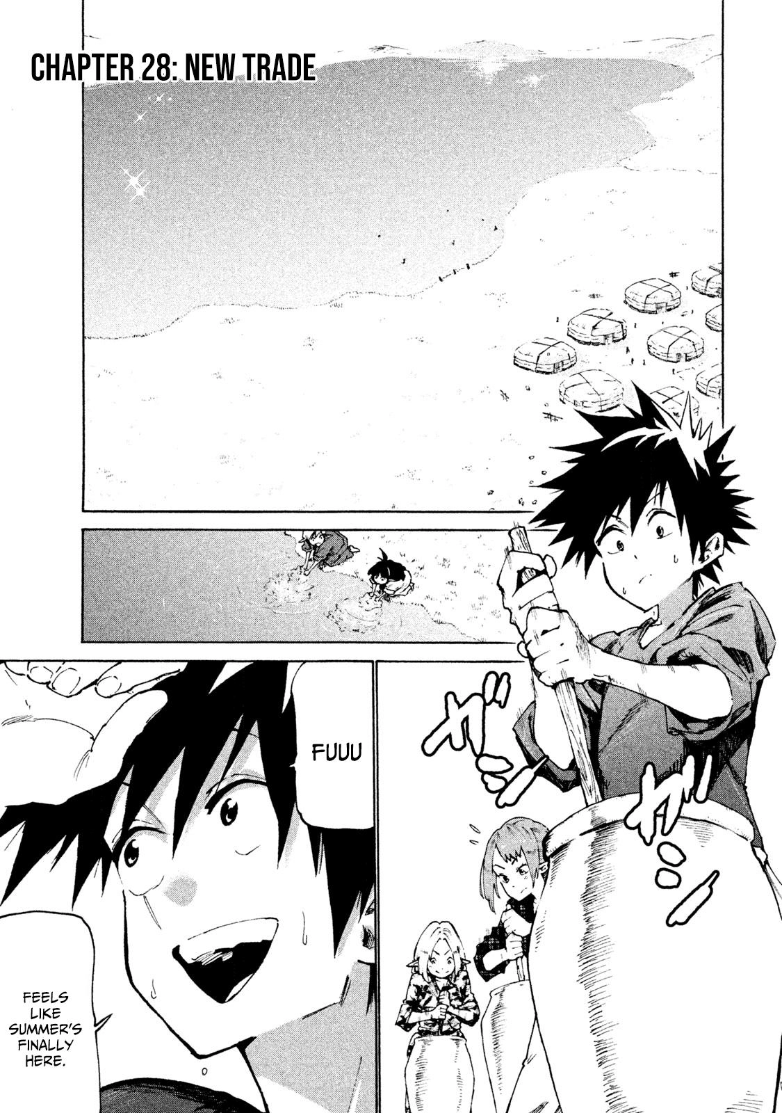 Mazumeshi Elf to Yuuboku gurashi Chapter 28 page 1 - 