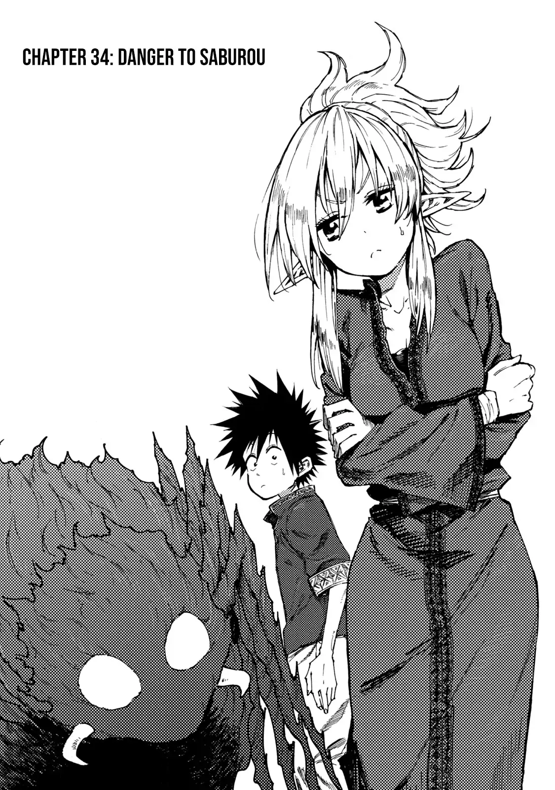 Mazumeshi Elf to Yuuboku gurashi Chapter 34 page 1 - 
