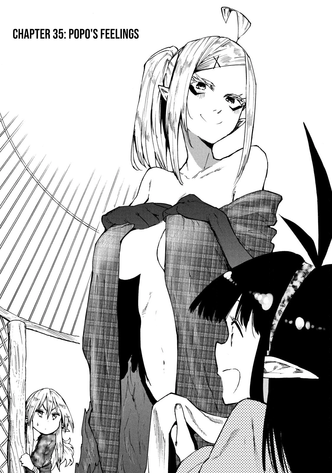Mazumeshi Elf to Yuuboku gurashi Chapter 35 page 1 - 