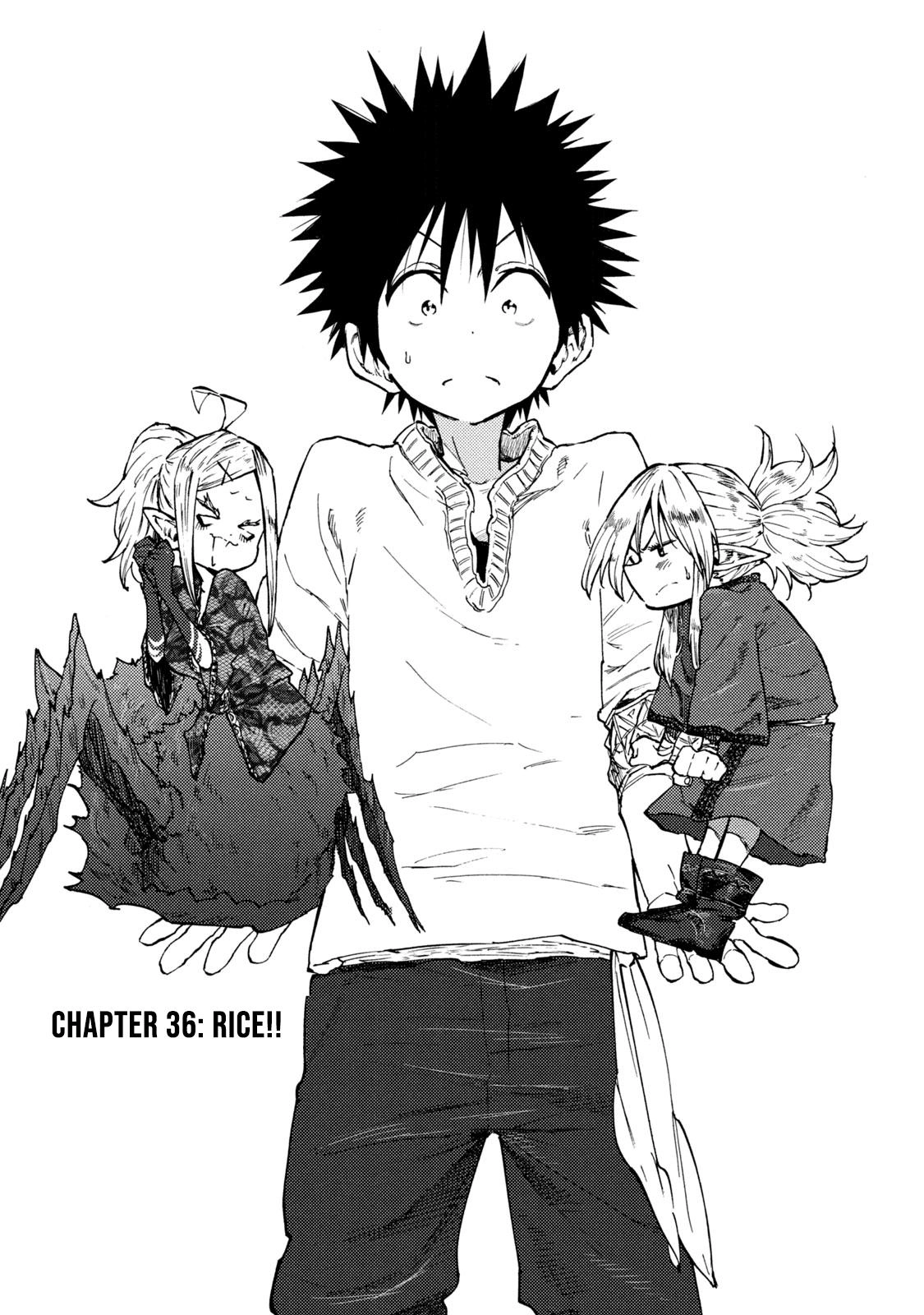 Mazumeshi Elf to Yuuboku gurashi Chapter 36 page 1 - 