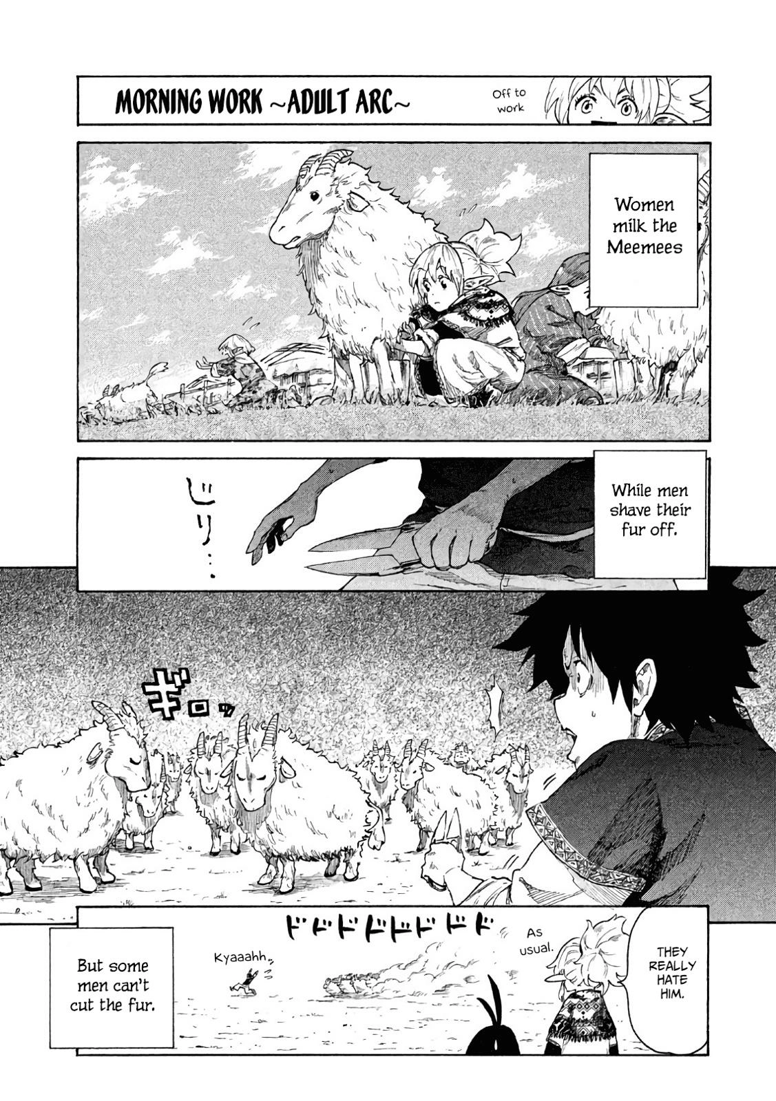 Mazumeshi Elf to Yuuboku gurashi Chapter 4 page 6 - 