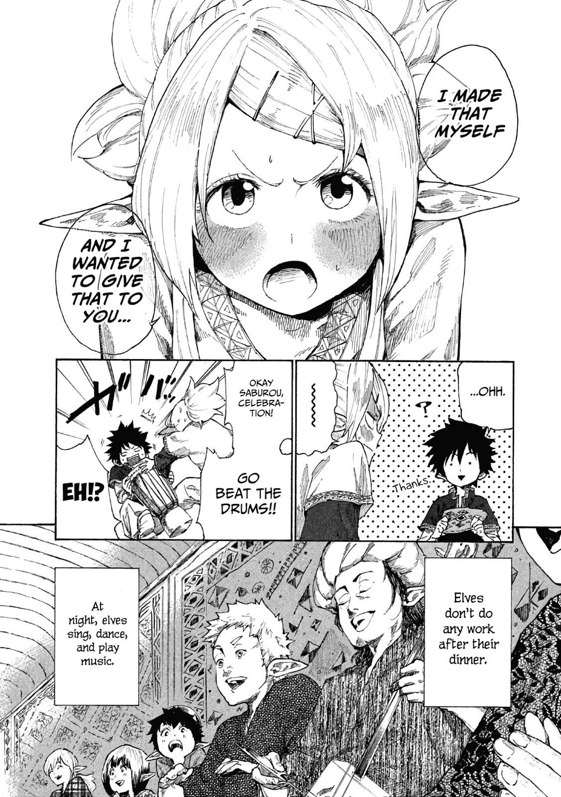 Mazumeshi Elf to Yuuboku gurashi Chapter 4 page 10 - 