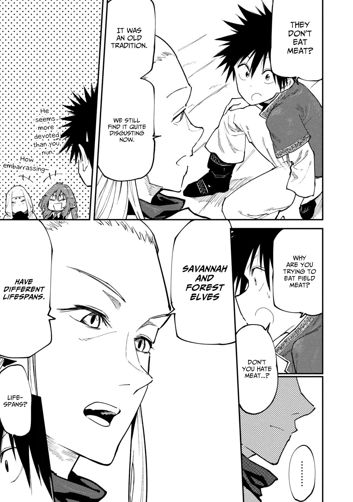 Mazumeshi Elf to Yuuboku gurashi Chapter 45 page 13 - 