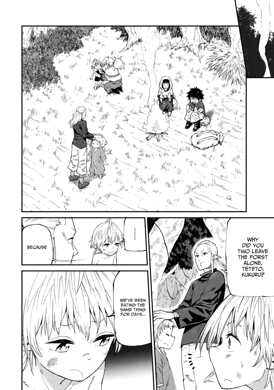 Mazumeshi Elf to Yuuboku gurashi Chapter 46 page 14 - 