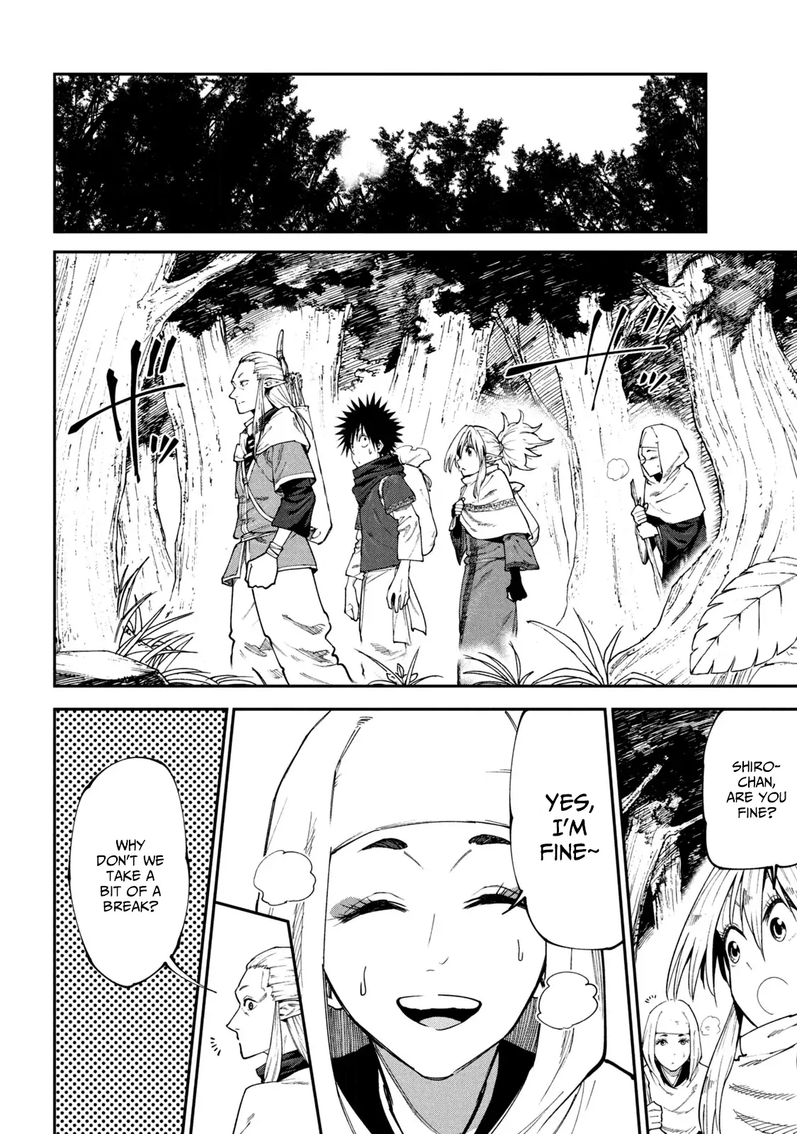 Mazumeshi Elf to Yuuboku gurashi Chapter 46 page 8 - 
