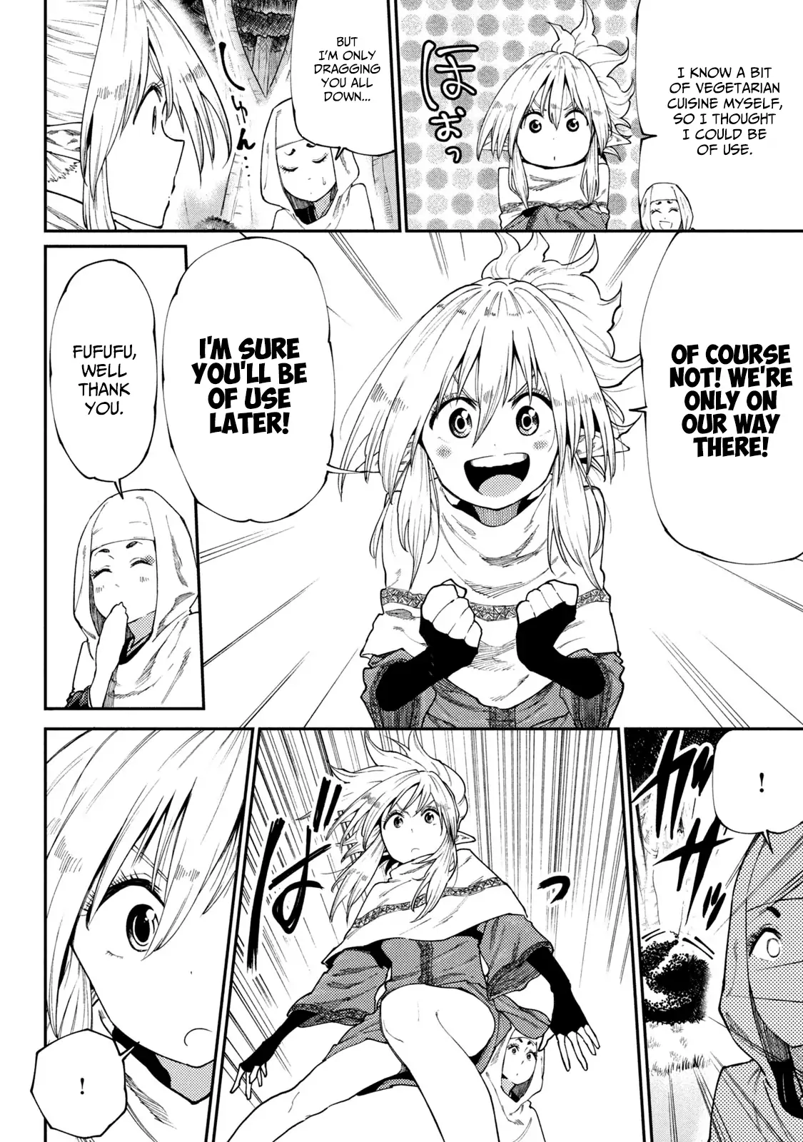 Mazumeshi Elf to Yuuboku gurashi Chapter 46 page 10 - 