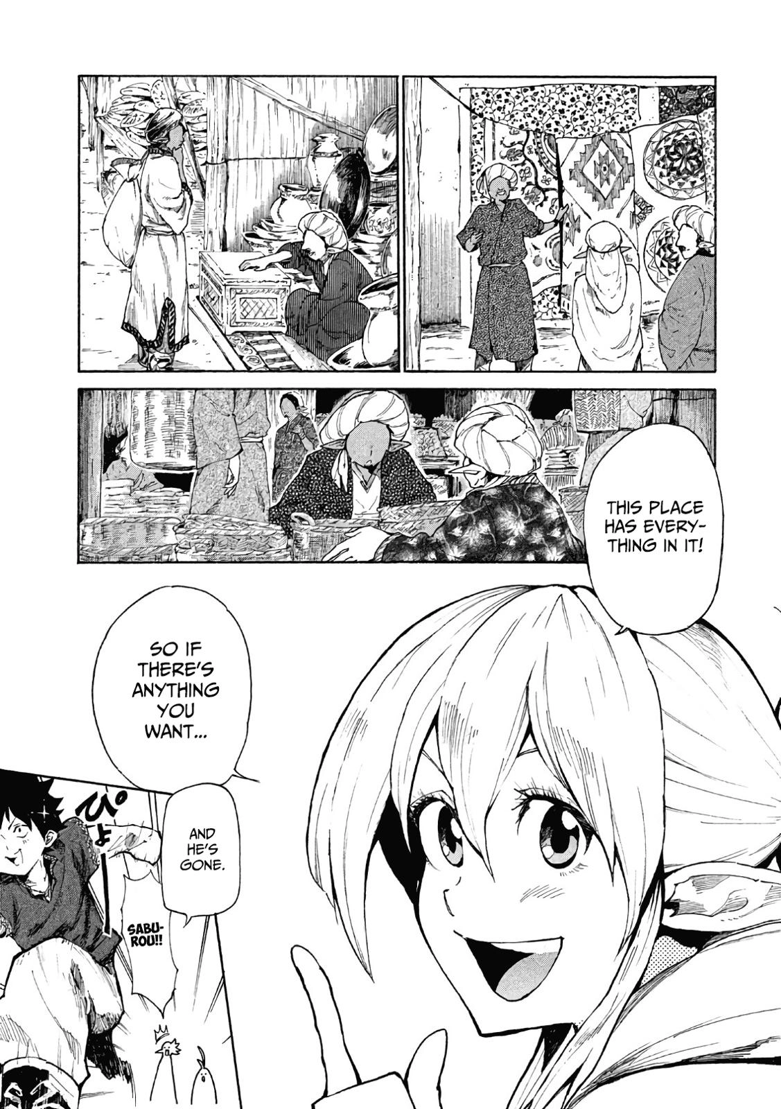 Mazumeshi Elf to Yuuboku gurashi Chapter 5 page 4 - 