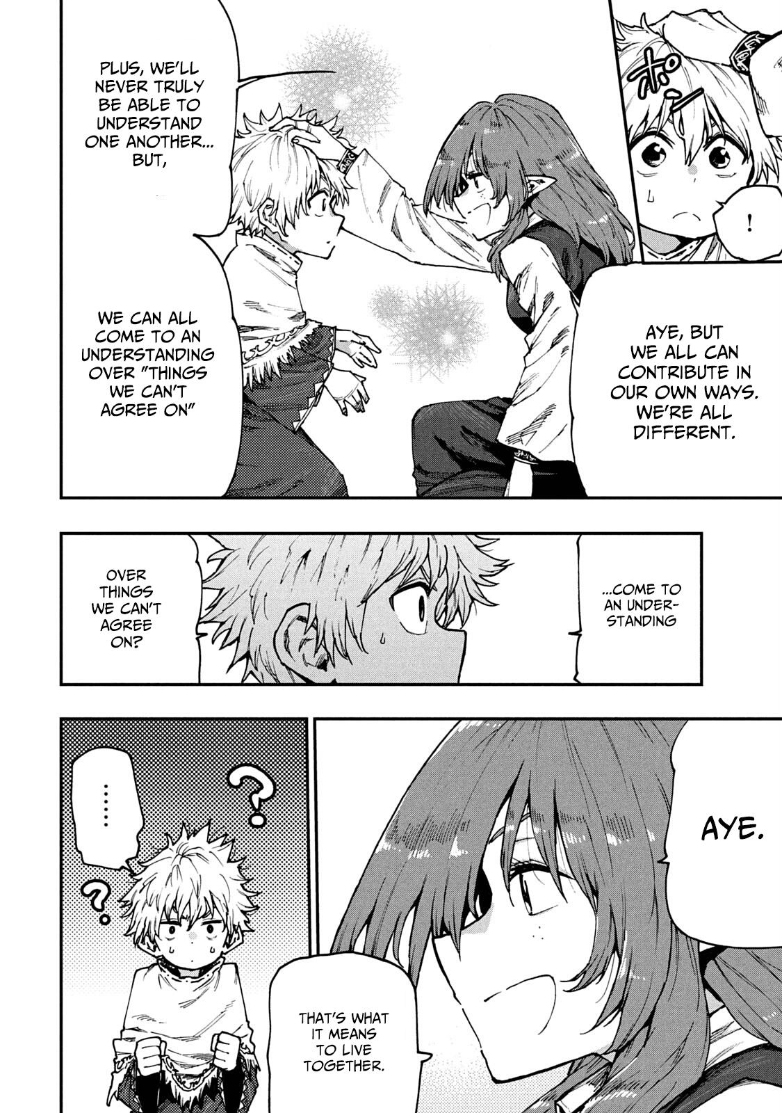 Mazumeshi Elf to Yuuboku gurashi Chapter 57 page 14 - 