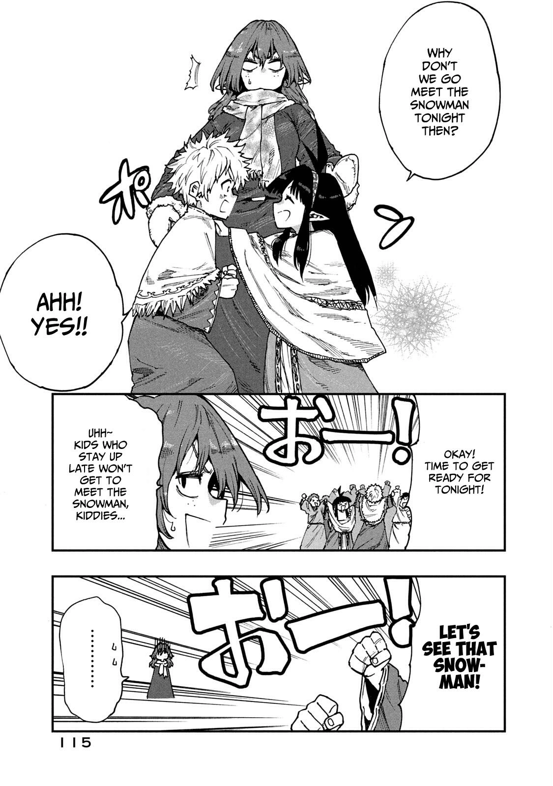 Mazumeshi Elf to Yuuboku gurashi Chapter 58 page 11 - 