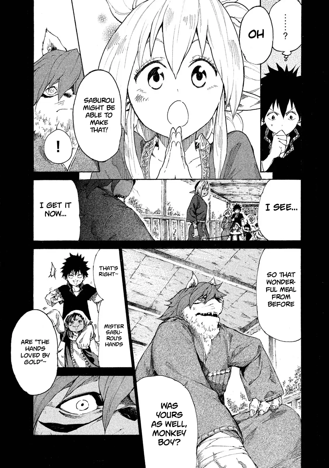 Mazumeshi Elf to Yuuboku gurashi Chapter 6 page 32 - 