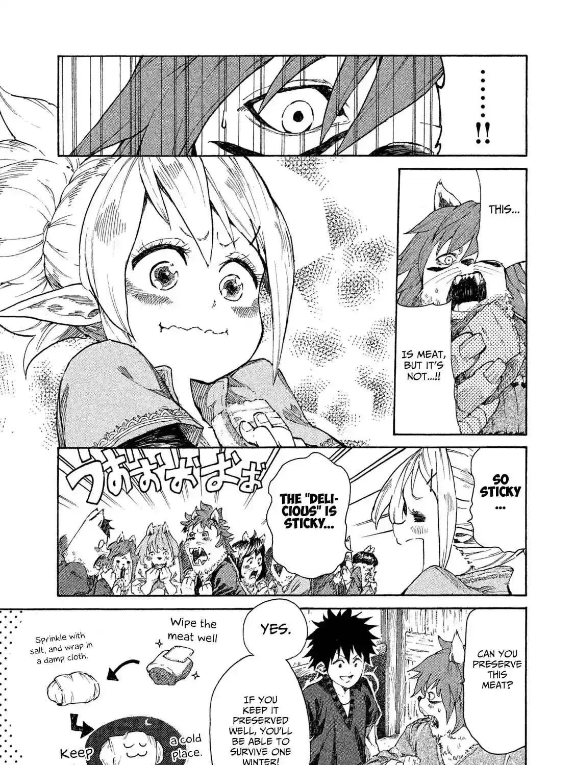 Mazumeshi Elf to Yuuboku gurashi Chapter 7 page 38 - 