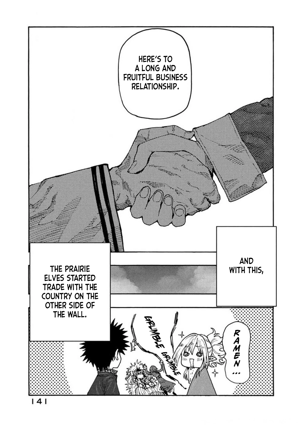 Mazumeshi Elf to Yuuboku gurashi Chapter 74 page 27 - 