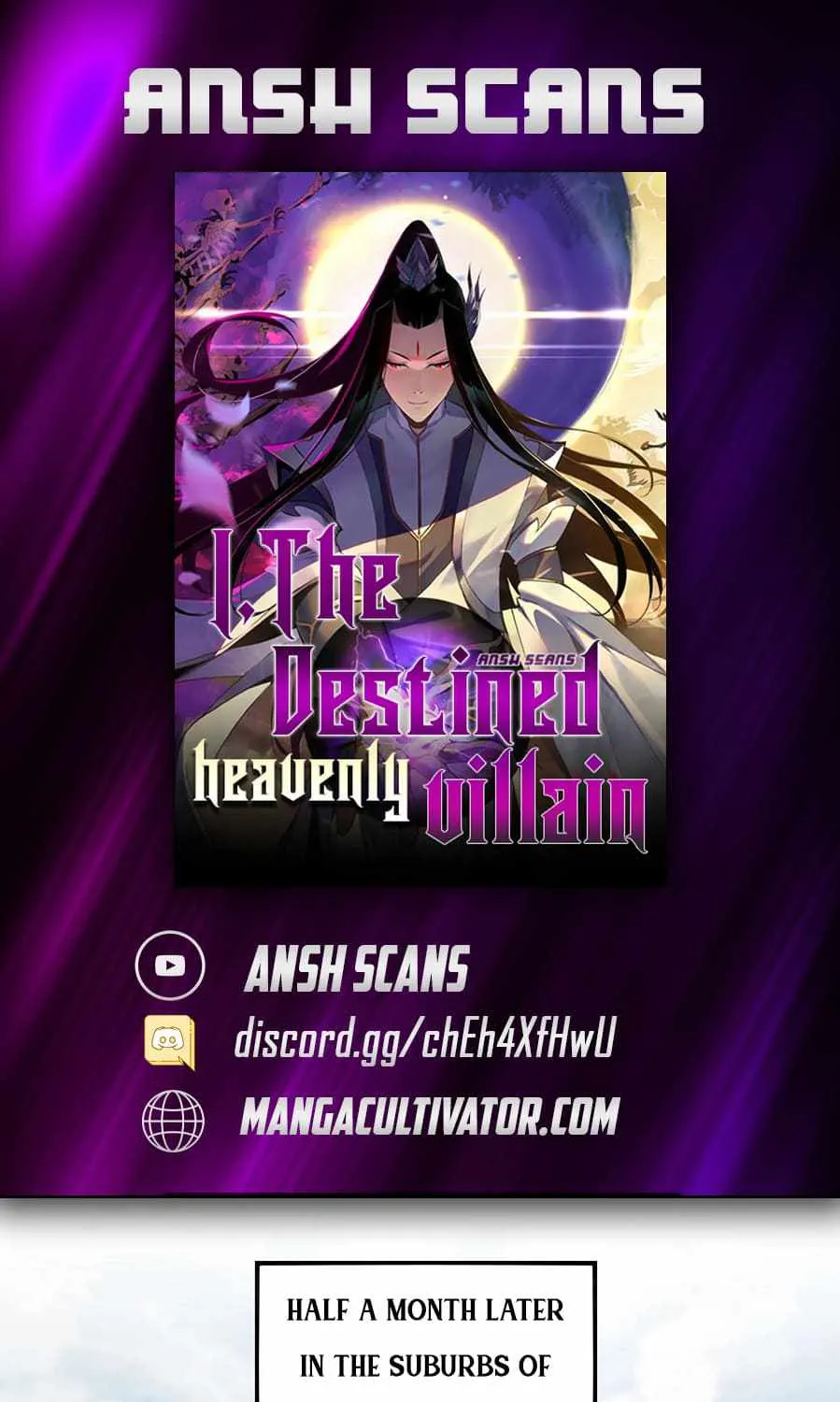 Me, The Heavenly Destined Villain Chapter 9 page 1 - 