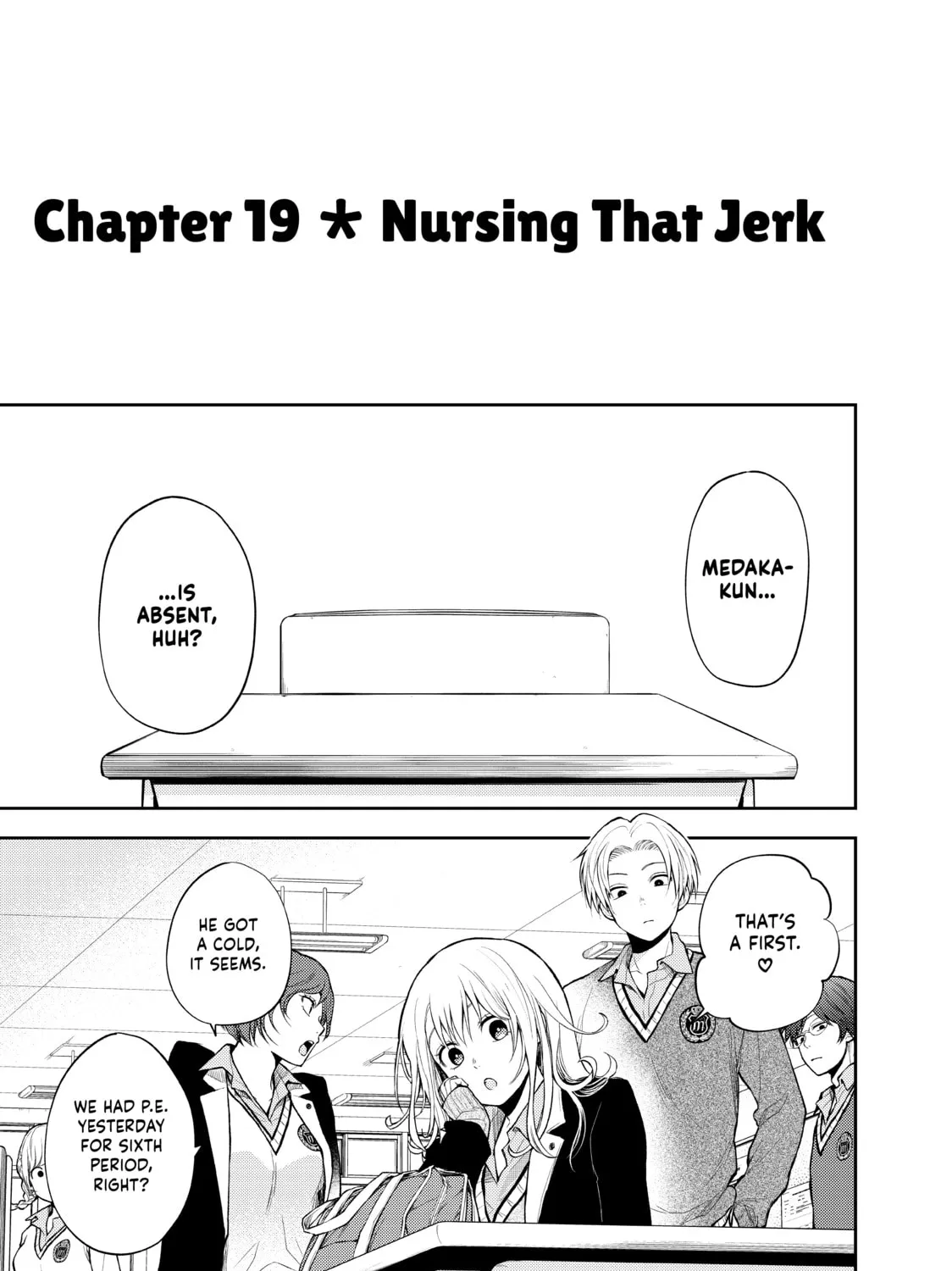 Medaka Kuroiwa is Impervious to My Charms Chapter 19 page 1 - 