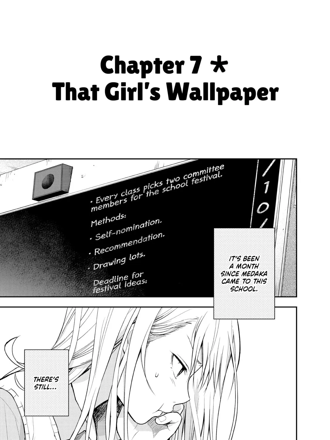 Medaka Kuroiwa is Impervious to My Charms Chapter 7 page 1 - 
