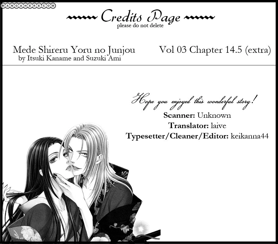 Mede Shireru Yoru no Junjou Chapter 14.5 page 1 - 