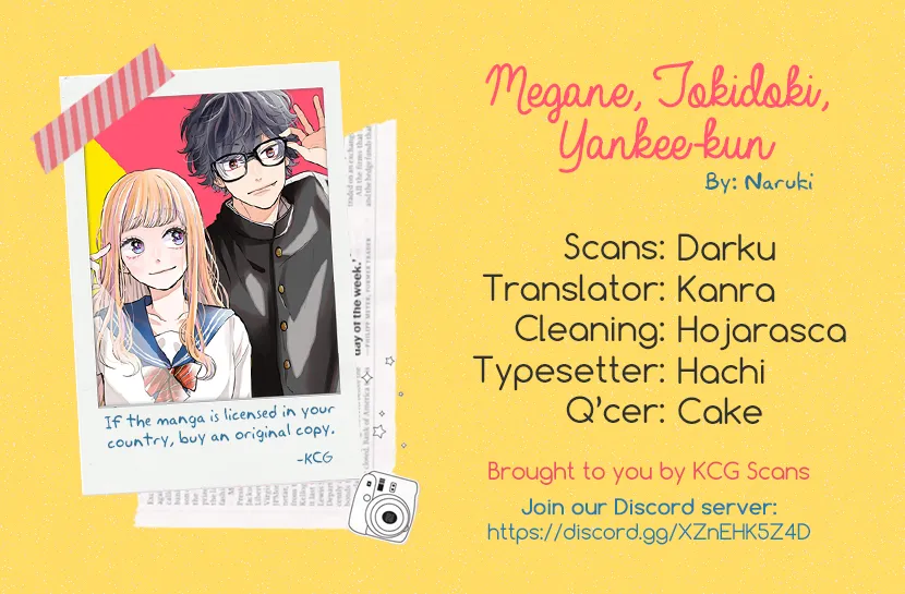 Megane, Tokidoki, Yankee-kun Chapter 1 page 1 - 