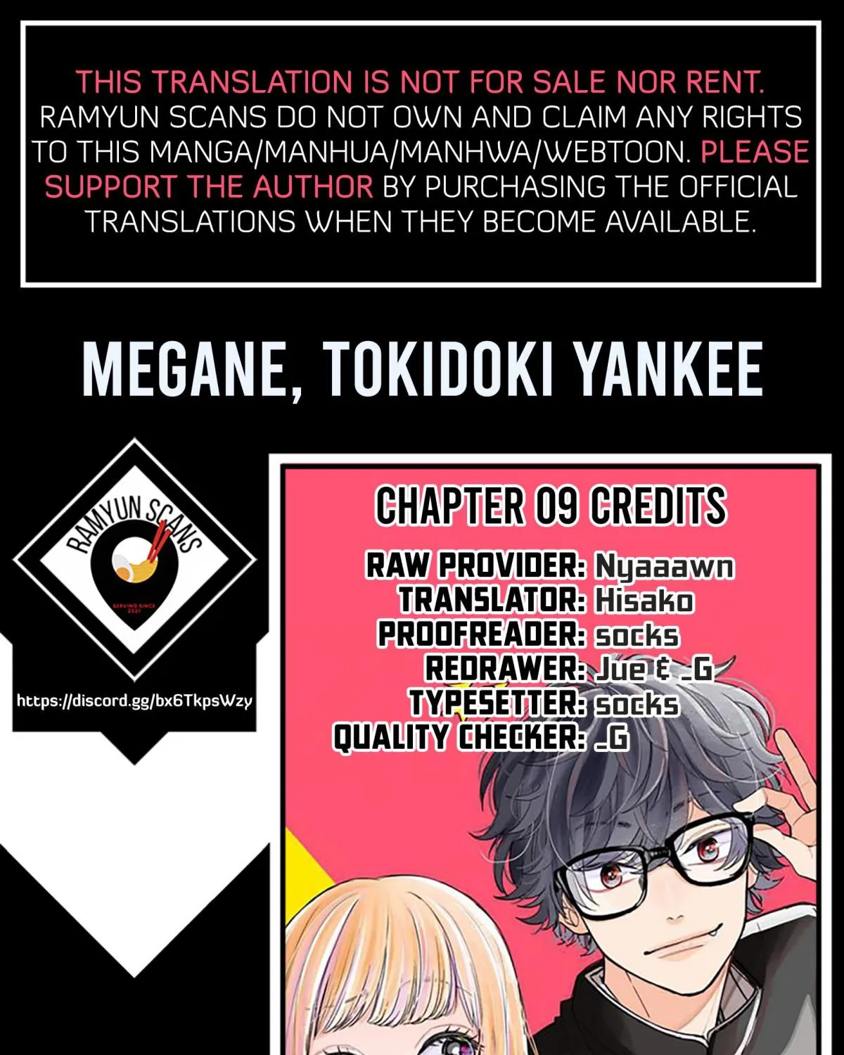 Megane, Tokidoki, Yankee-kun Chapter 9 page 1 - 