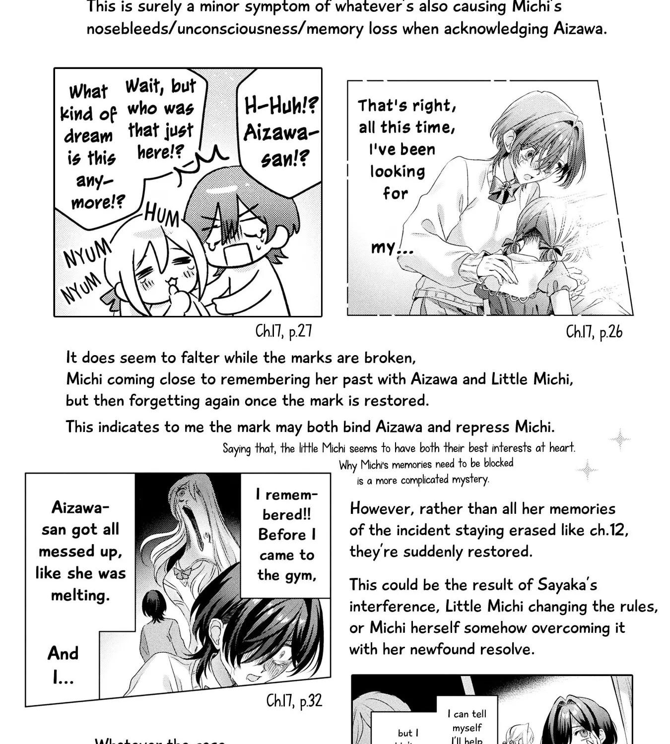 Mietemasu yo! Aizawa-san Chapter 17.1 page 27 - 
