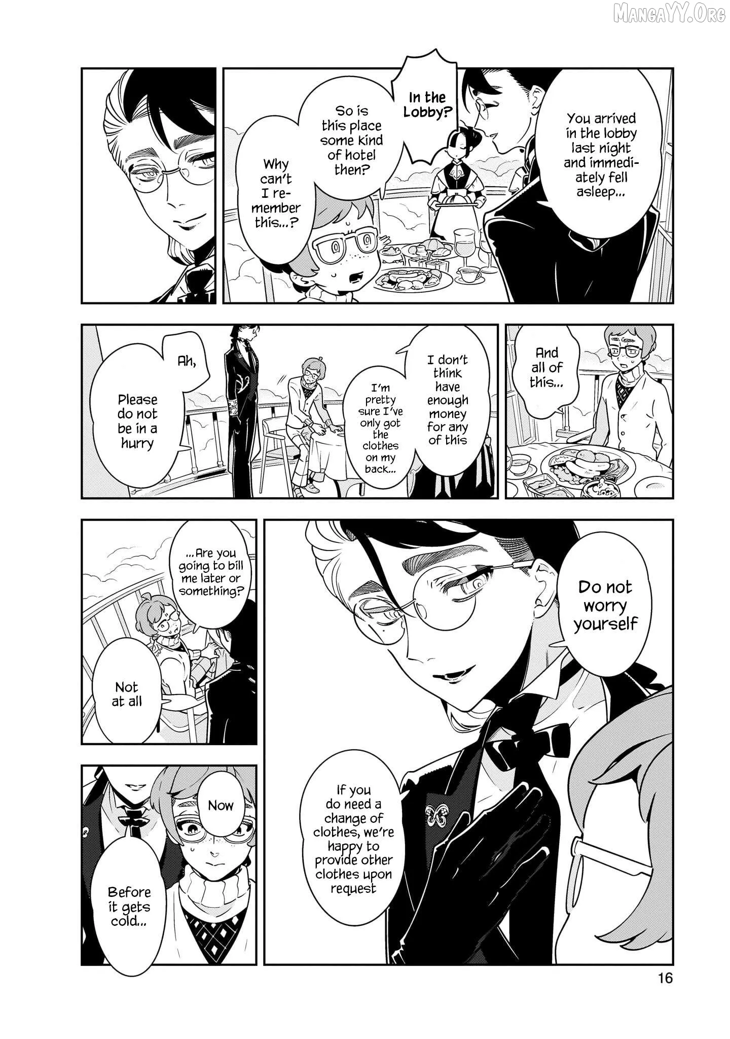 Migratory Birds in Hotel Laurel Chapter 1 page 14 - 