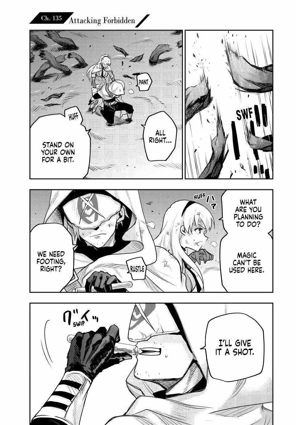 Mikata ga Yowasugite Hojo Mahou ni Tesshiteita Kyuutei Mahoushi, Tsuihou Sarete Saikyou wo Mezashimasu Chapter 135 page 2 - 