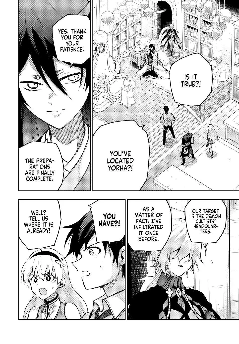 Mikata ga Yowasugite Hojo Mahou ni Tesshiteita Kyuutei Mahoushi, Tsuihou Sarete Saikyou wo Mezashimasu Chapter 158 page 12 - 