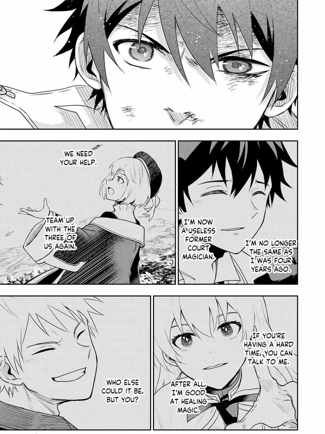 Mikata ga Yowasugite Hojo Mahou ni Tesshiteita Kyuutei Mahoushi, Tsuihou Sarete Saikyou wo Mezashimasu Chapter 19 page 18 - 