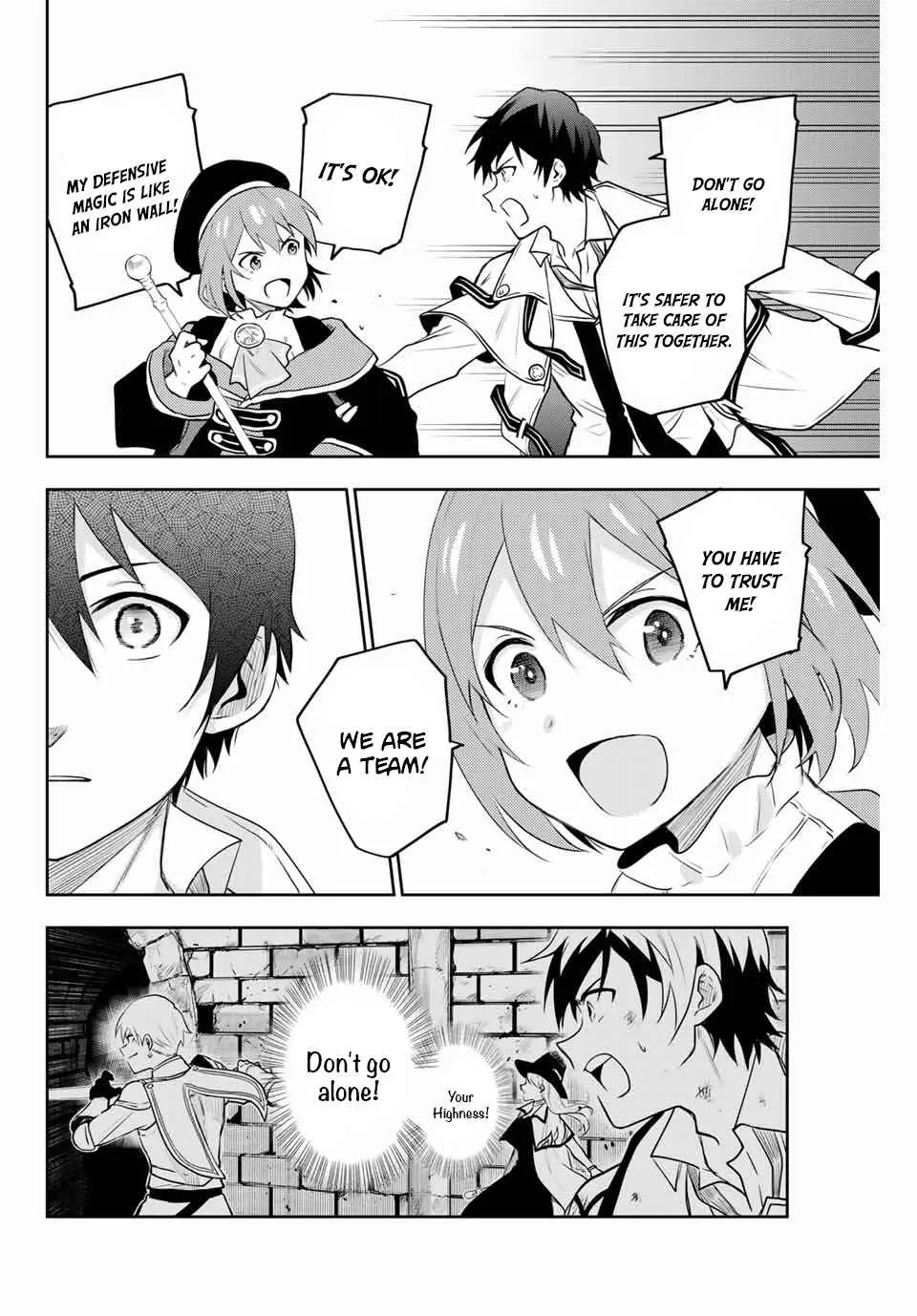 Mikata ga Yowasugite Hojo Mahou ni Tesshiteita Kyuutei Mahoushi, Tsuihou Sarete Saikyou wo Mezashimasu Chapter 2 page 13 - 