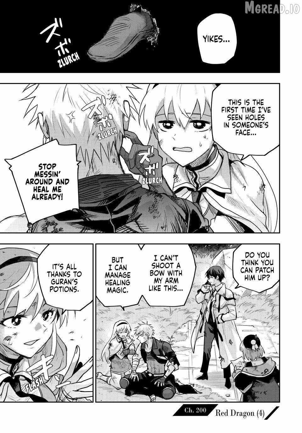 Mikata ga Yowasugite Hojo Mahou ni Tesshiteita Kyuutei Mahoushi, Tsuihou Sarete Saikyou wo Mezashimasu Chapter 200 page 1 - 
