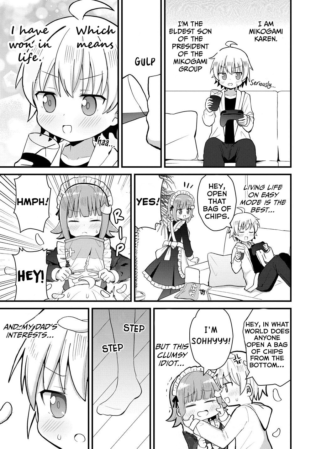 Mikogami Karen no Kakushigoto Chapter 1 page 4 - 