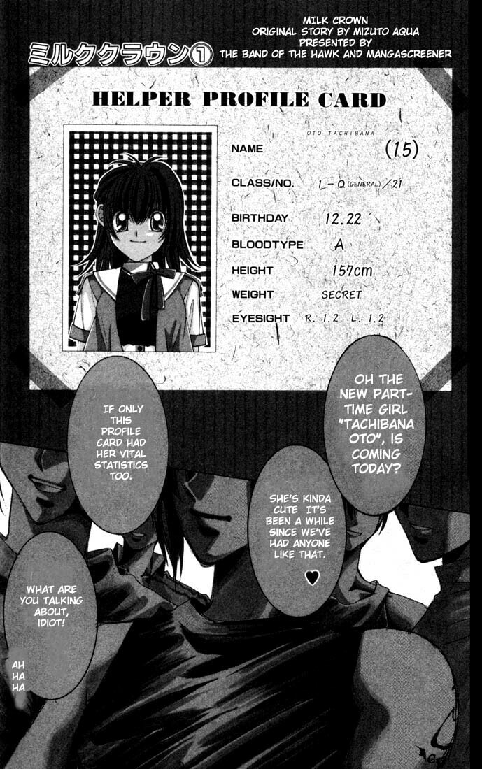 Milk Crown Chapter 1 page 1 - 