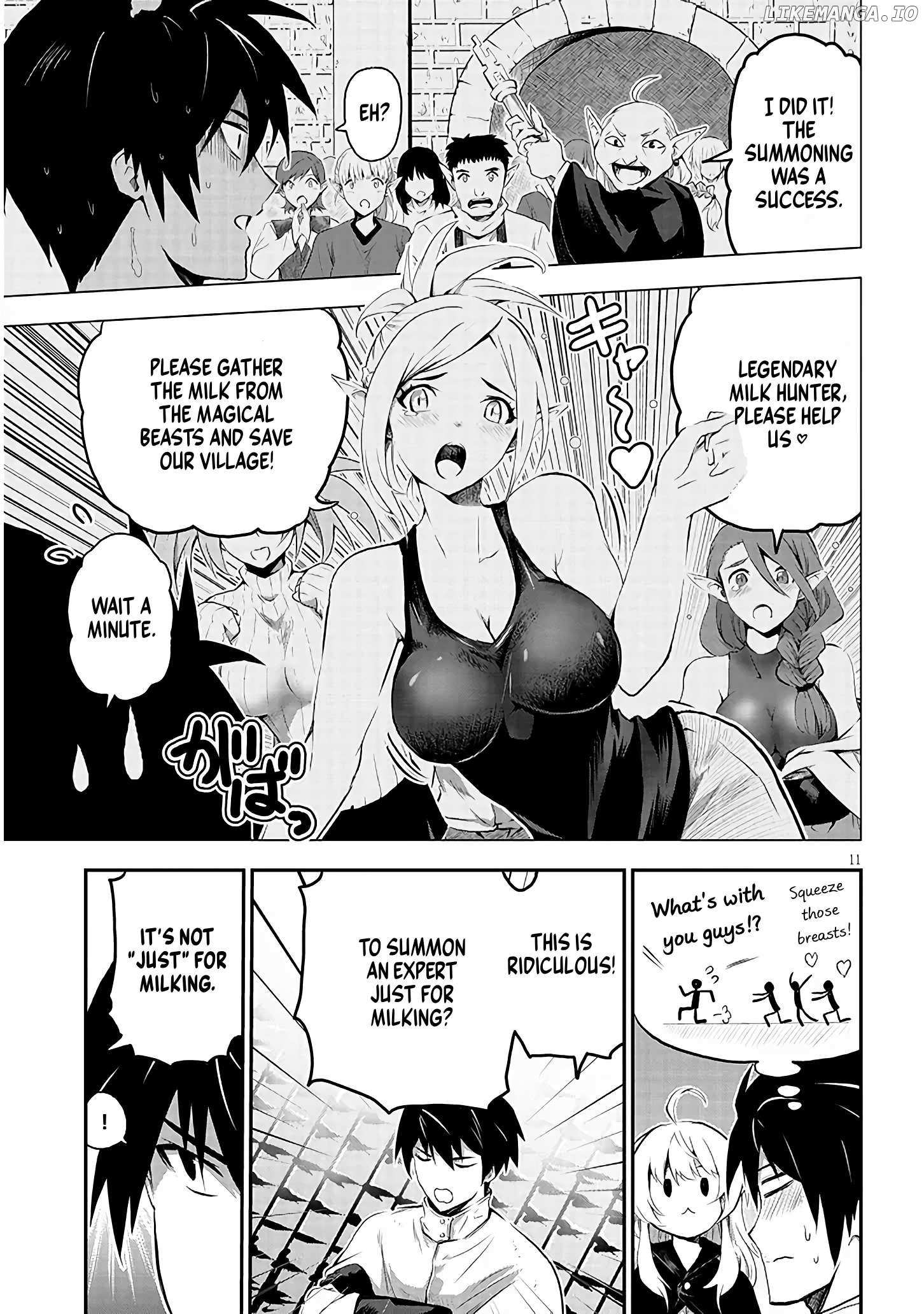 Milk-shibori Hunter no Isekai Sakunyuuki ~Nouka no Saenai Otoko ga Arayuru Shuzoku no Chiku-B o Moteasobi-toriko ni Suru~ Chapter 1.1 page 11 - 