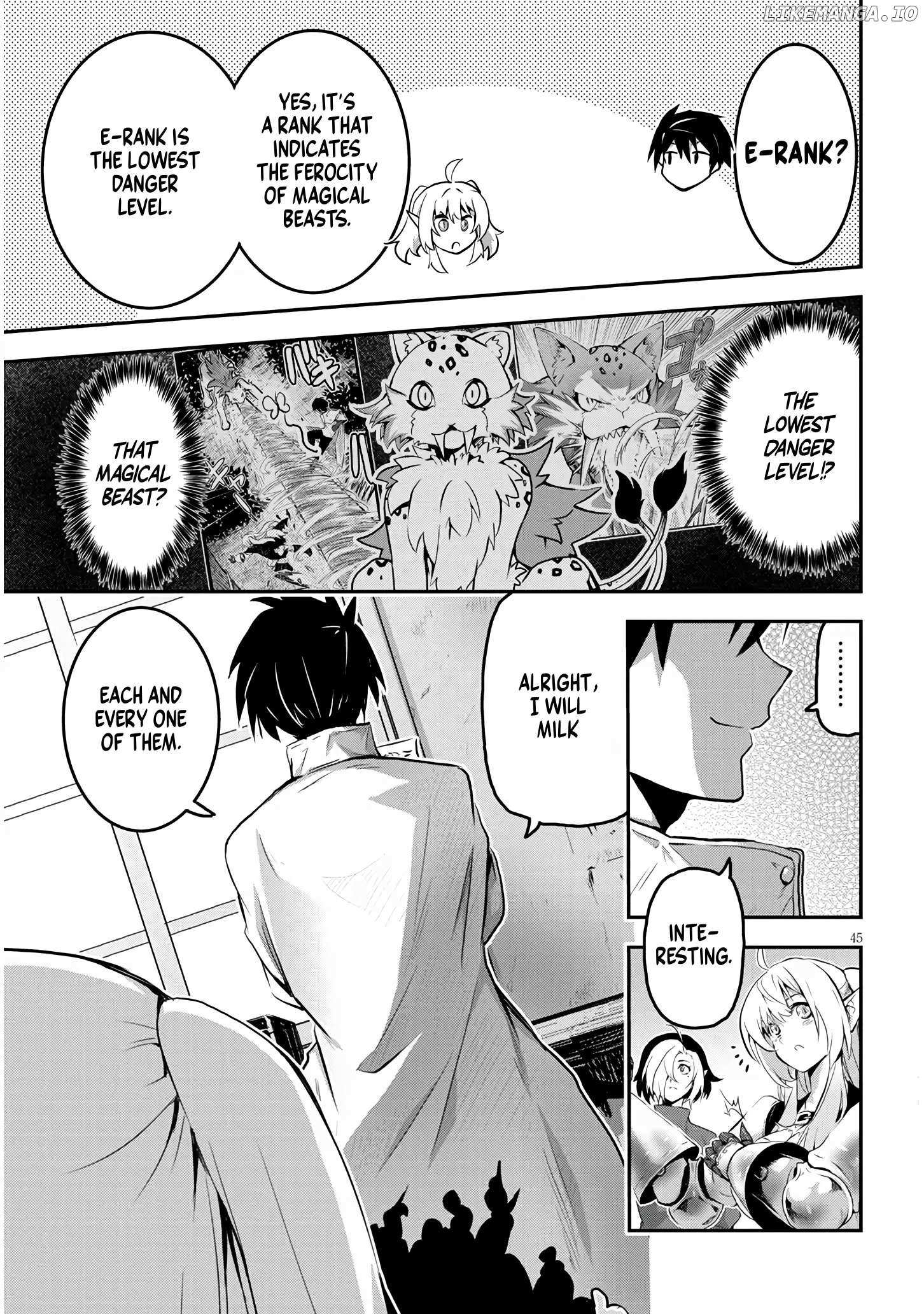 Milk-shibori Hunter no Isekai Sakunyuuki ~Nouka no Saenai Otoko ga Arayuru Shuzoku no Chiku-B o Moteasobi-toriko ni Suru~ Chapter 1.2 page 23 - 