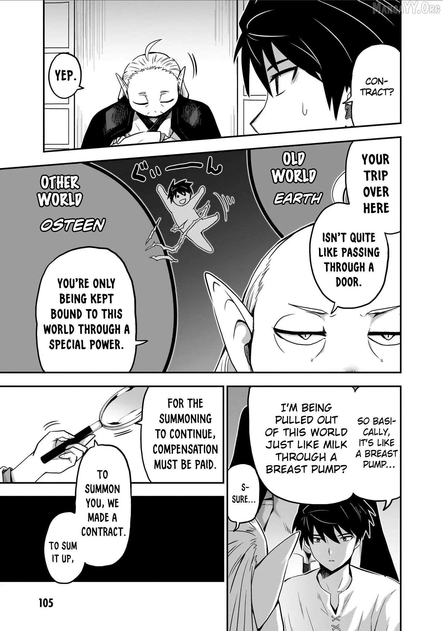 Milk-shibori Hunter no Isekai Sakunyuuki ~Nouka no Saenai Otoko ga Arayuru Shuzoku no Chiku-B o Moteasobi-toriko ni Suru~ Chapter 3 page 22 - 